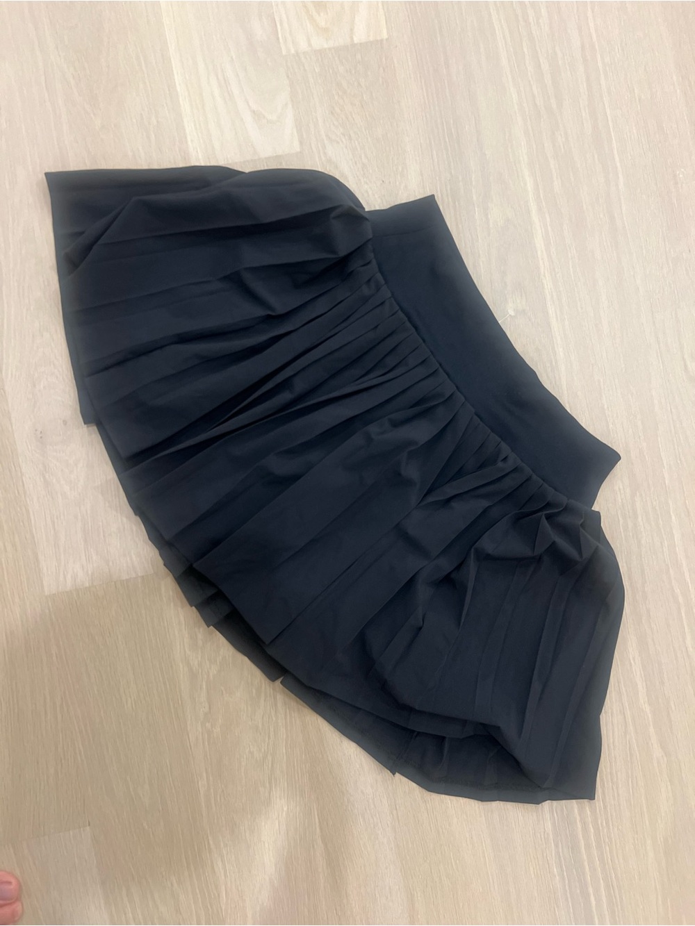 GAP Black Pleated Circle Skater Skirt